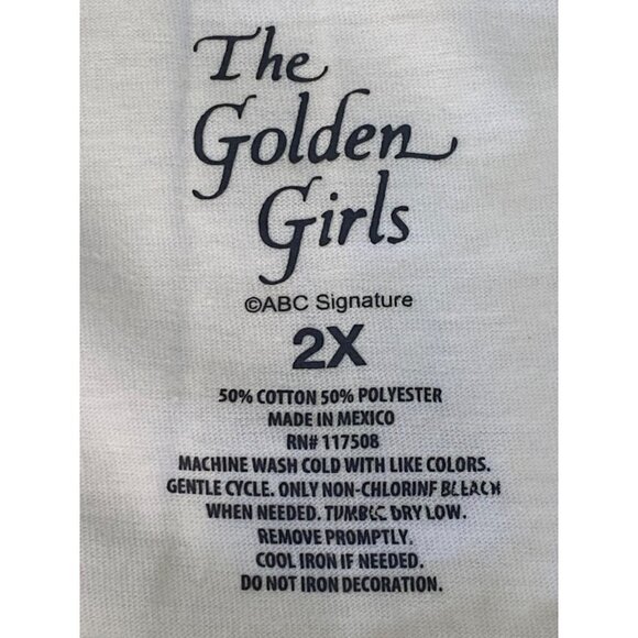 Golden Girls Retro Graphic Tee Short Sleeves Women's Plus Size 2X - Picture 5 of 7